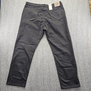 Wrangler Authentics Classic Straight Leg Jeans Mens 40x32 Black Denim Cotton NWT